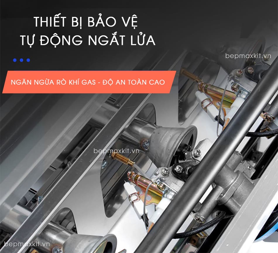 Bếp nướng Gas 6 họng đốt gốm hồng ngoại (Cỡ lớn) 11 Thân thiện với người dùng