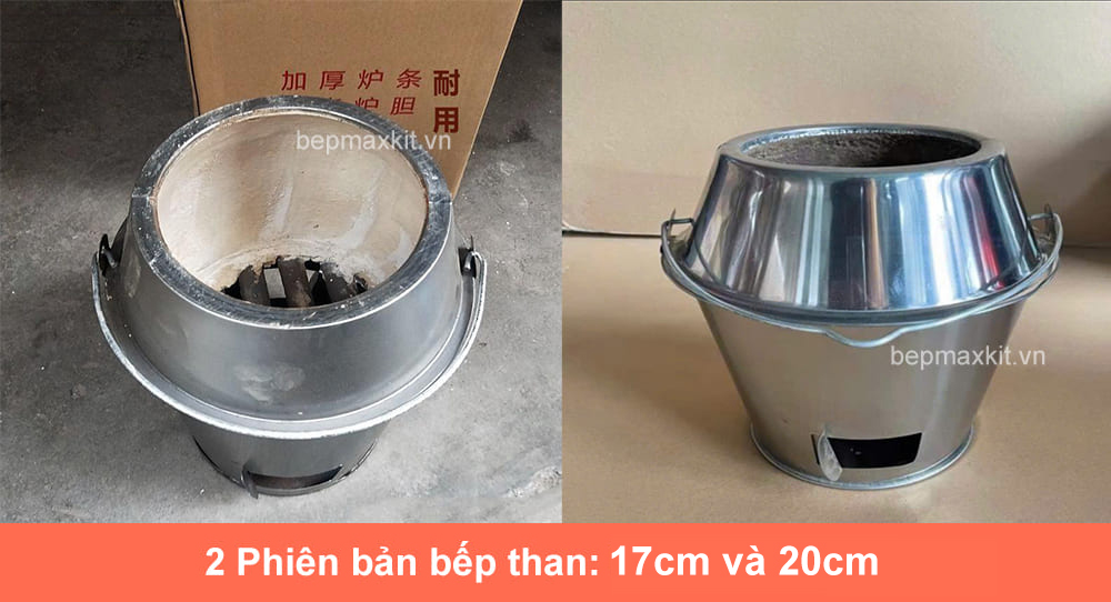 Bếp than lò quay vịt 9 Tùy vào nhu cầu sử dụng mà tùy chọn 2 phiên bản bếp than