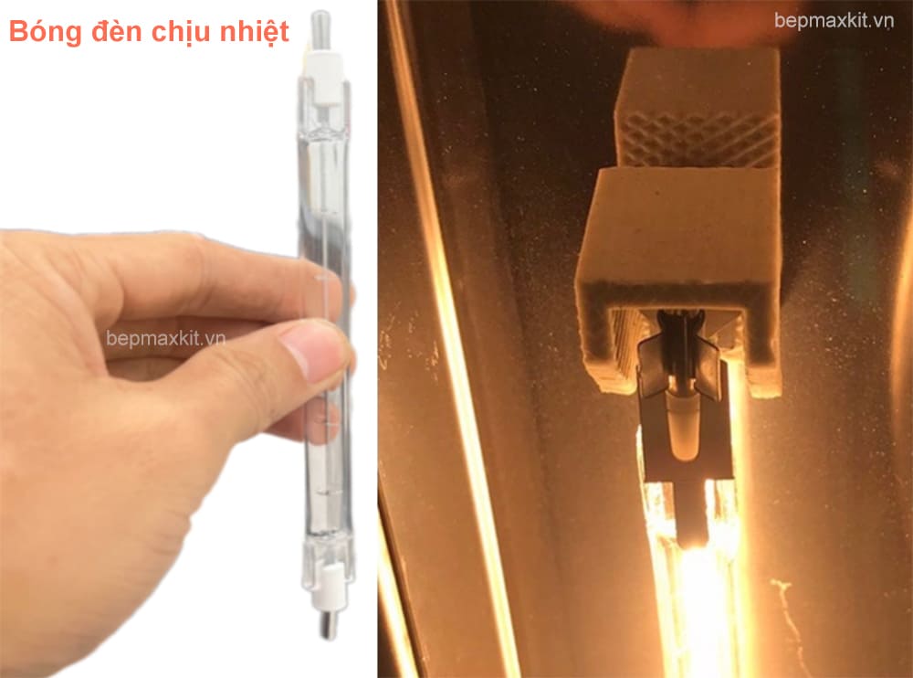 Bóng đèn chịu nhiệt lò quay vịt giúp chiếu sáng bên trong