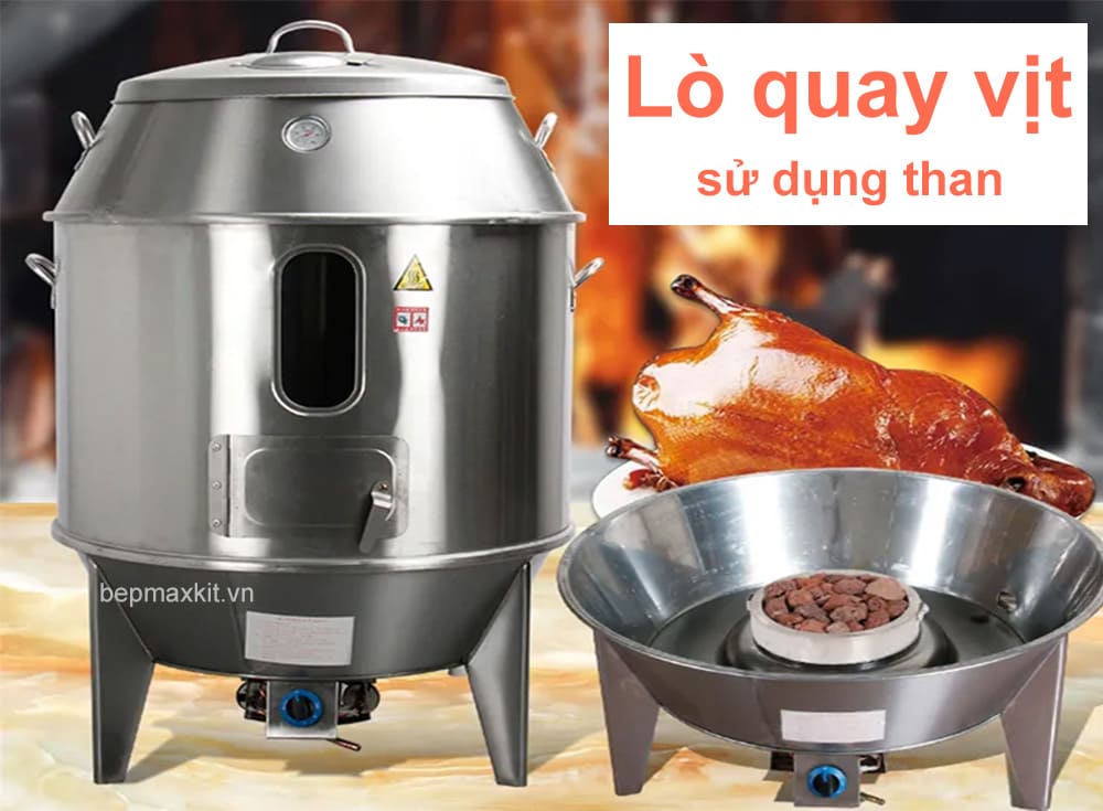 Lò quay gà vịt bằng than cho hương vị ấn tượng, thơm mùi đậm đà