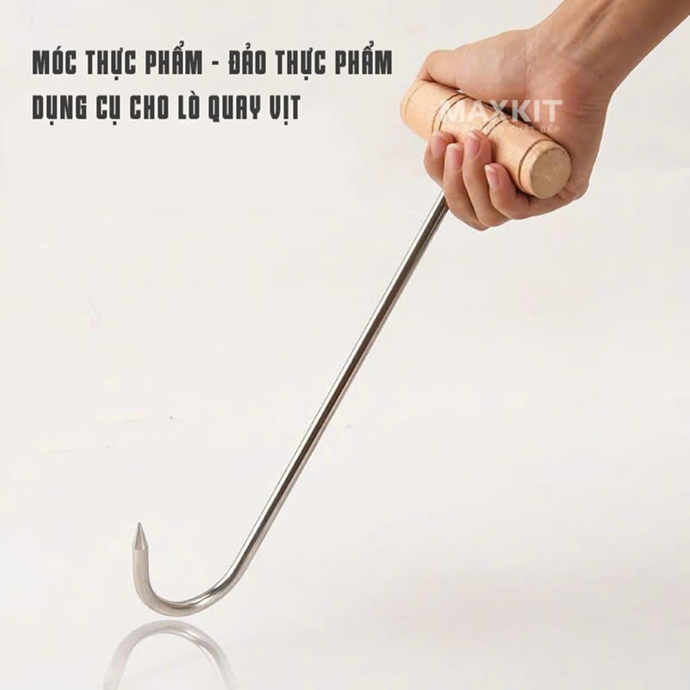 Móc thực phẩm với độ bền cao, chắc chắn, chống trượt làm rơi thịt