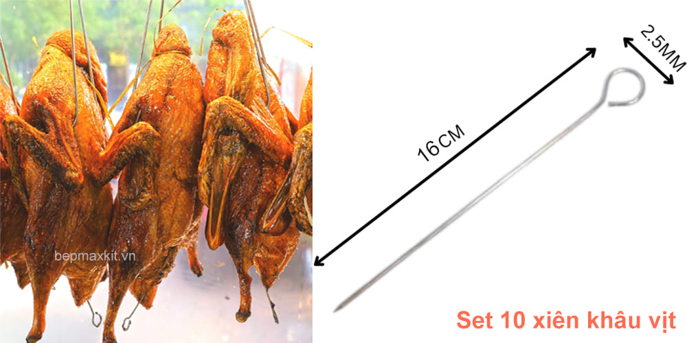 Kích thước không quá dài nhưng vừa đủ để khâu bụng gà, vịt quay