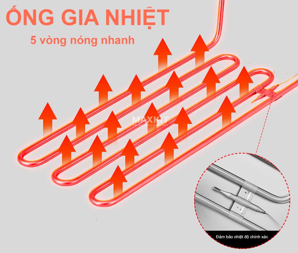 Bếp chiên nhúng điện đơn 6L Sunny Y06L 14 Nguồn điện 220v cùng ống gia nhiệt cao cấp cho nhiệt độ nóng nhanh
