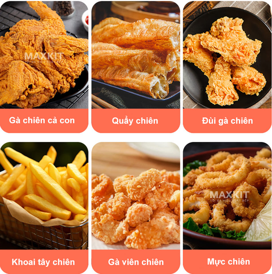 Bếp chiên nhúng điện đơn 6L Sunny Y06L 16 Chiên ngập dầu với đa dạng các món ăn