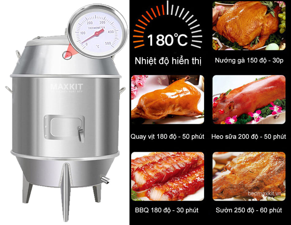 Phù hợp với các nhà hàng, quán ăn chuyên quay, nướng