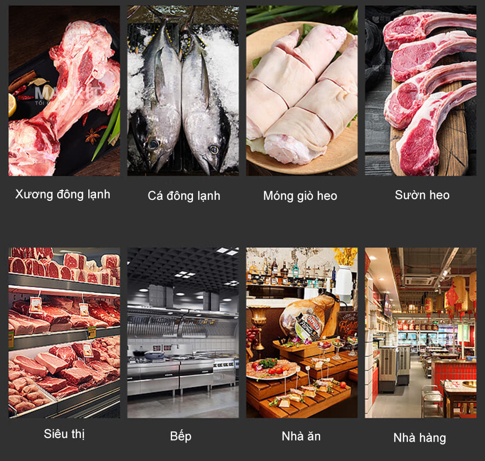 Máy cưa xương mini YF-F120A 16 Cắt được nhiều loại xương, phù hợp cho các quầy thịt siêu thị, nhà hàng