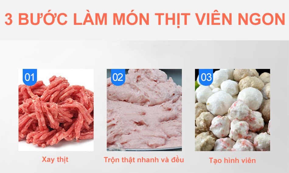 Máy tạo viên TJ280 16 Làm thịt viên nhanh chóng nhờ máy tạo viên TJ280
