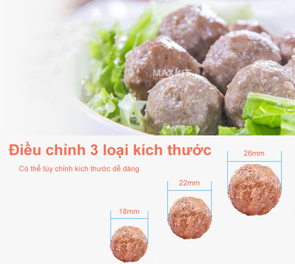 Máy tạo viên TJ280 14 Người dùng có thể tùy chỉnh 3 kích cỡ