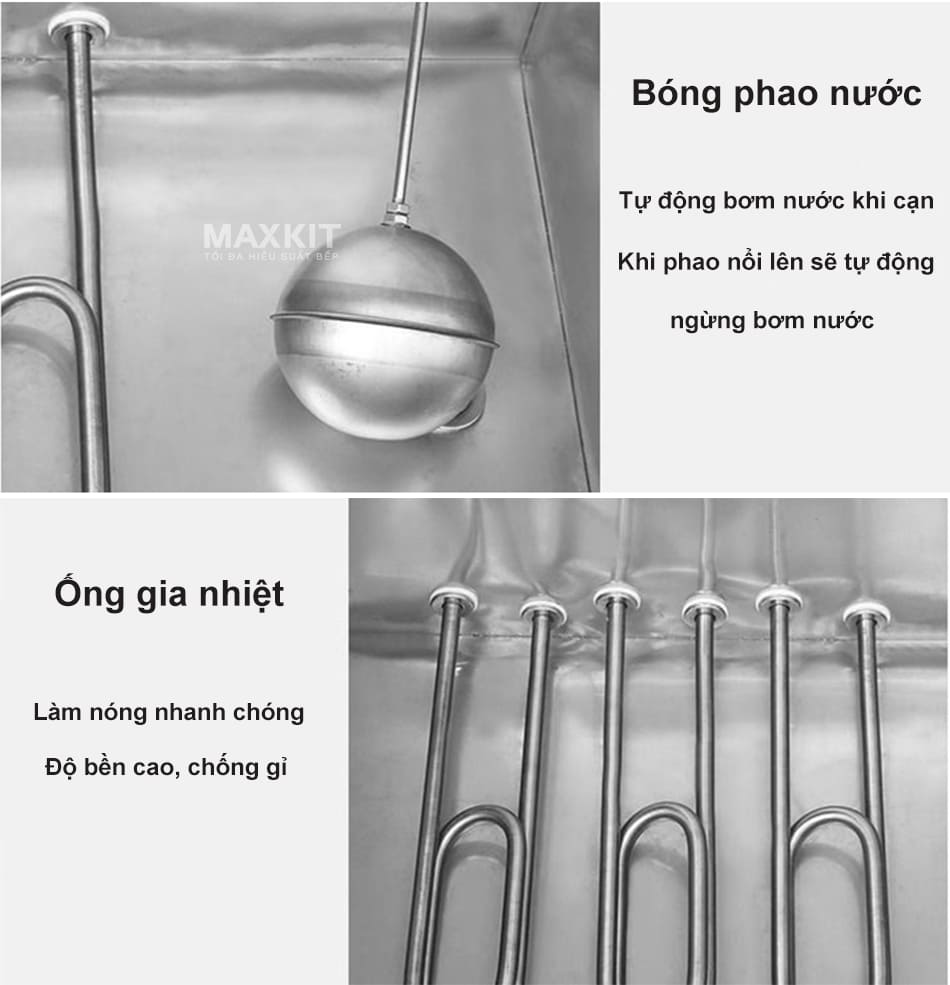 Tủ nấu cơm 6 khay dùng gas 14 Năng suất cao phù hợp với các nhà hàng, quán ăn đông khách