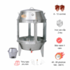 Lò quay vịt bằng Than cửa kính 80