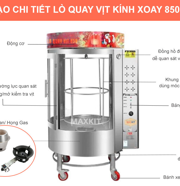 Lò quay vịt 850 (2 cánh) 7 850 2c