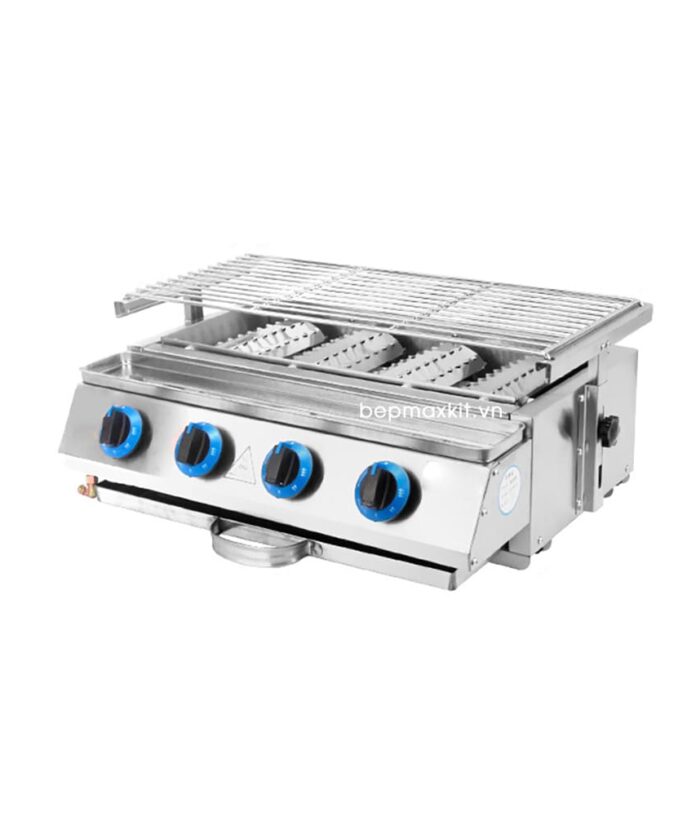 Bếp nướng Gas 4 họng đốt gốm hồng ngoại (Cỡ nhỏ)
