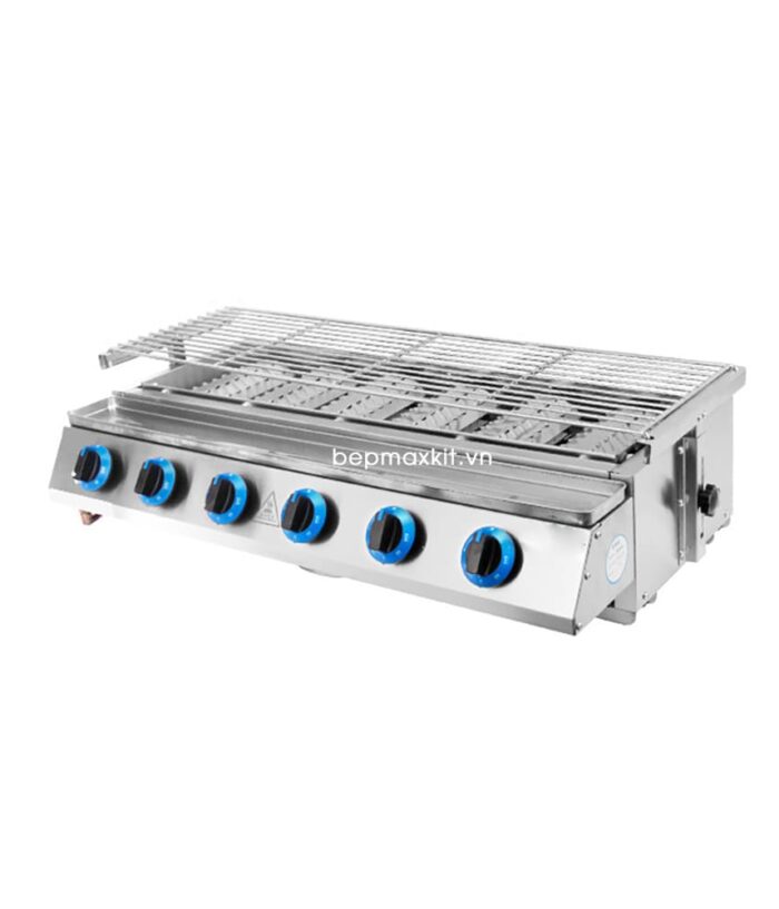 Bếp nướng Gas 6 họng đốt gốm hồng ngoại (Cỡ nhỏ)