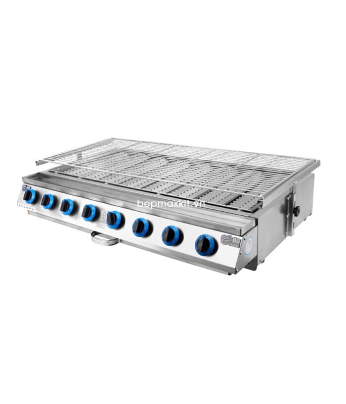 Bếp nướng Gas 8 họng đốt gốm hồng ngoại (Cỡ lớn)