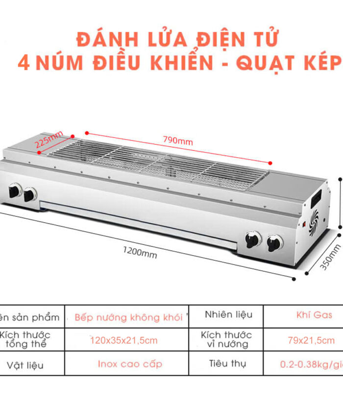 Bep nuong gas KK120 khong khoii 3 2 1
