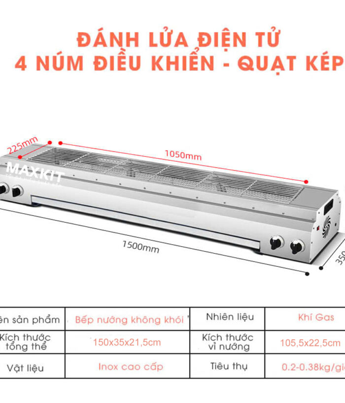 Bep nuong gas KK150 khong khoi 2 1
