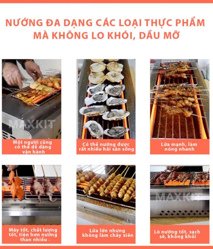 Bep nuong gas KK80 khong khoi 1