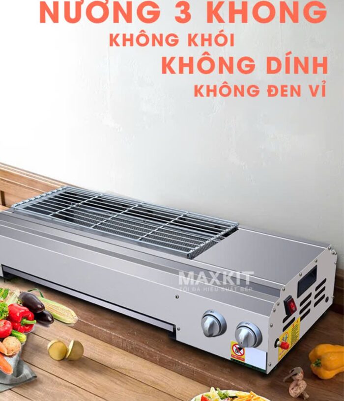 Bep nuong gas KK80 khong khoi 2