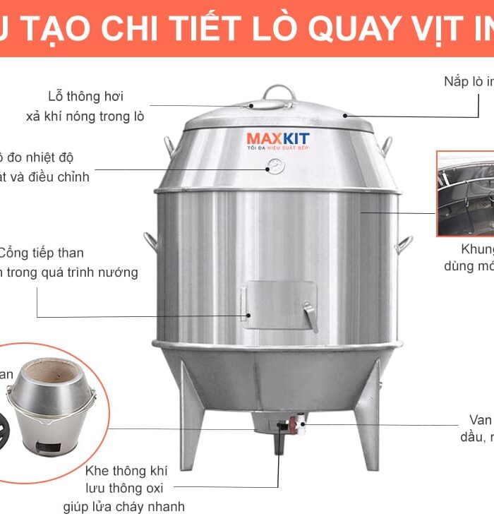 Lò quay vịt bằng than 90 6 Lo quay vit bang than 90 4