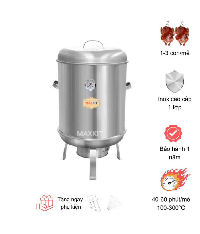 Lò quay vịt inox 40