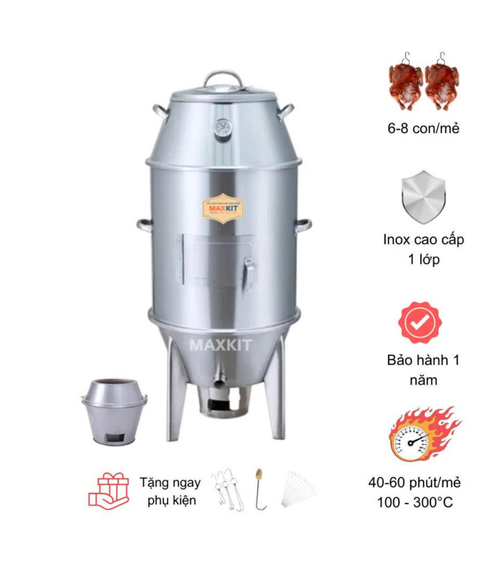 Lò quay vịt inox 60
