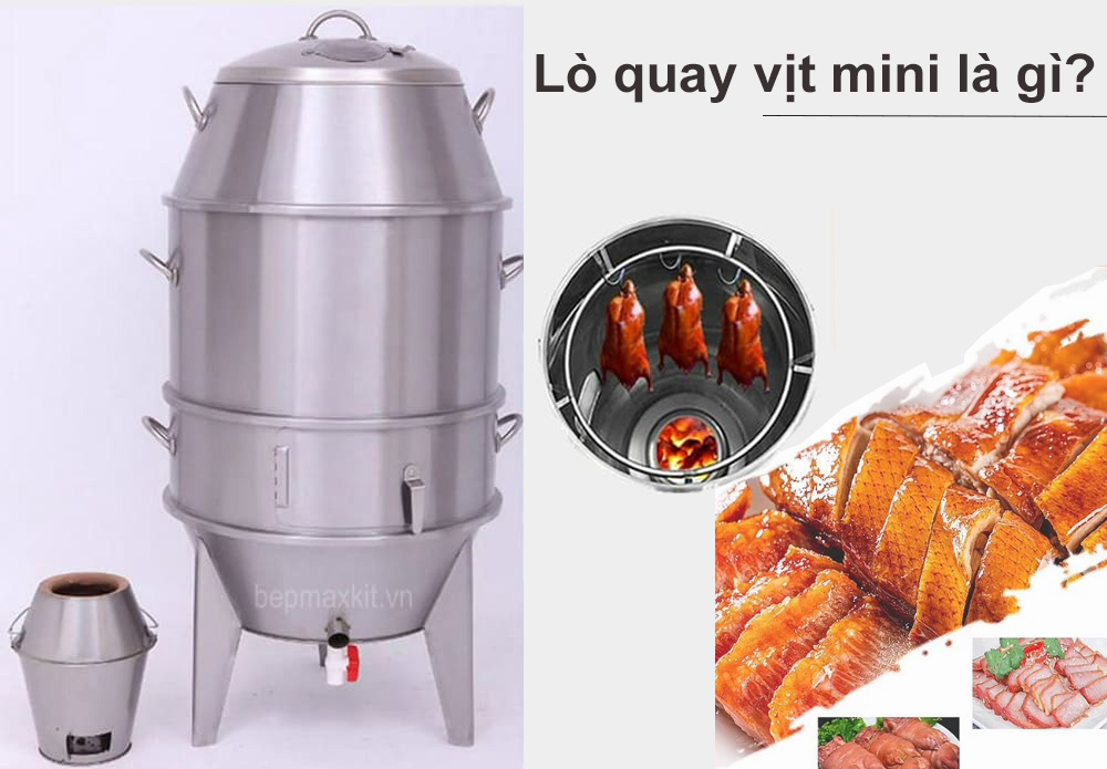 Lò quay vịt mini có kích thước nhỏ gọn, tiết kiệm chi phí