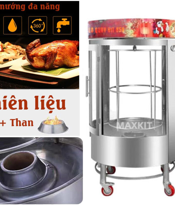 Lò quay vịt 850 (2 cánh) 10 Lu kinh xoay MAXL5 85C2 1 1