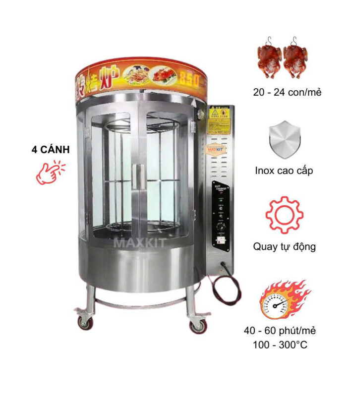 Lò quay vịt 850 (4 cánh)