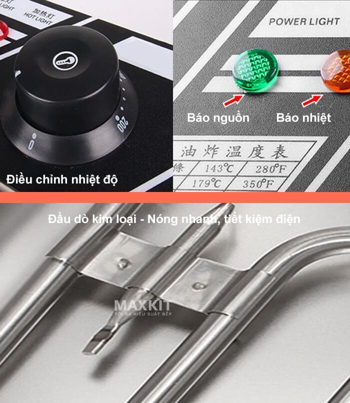 Bếp chiên nhúng điện đôi 12L Sunny Y12A 10 Bep chien nhung dien doi 12L Sunny Y12A 1