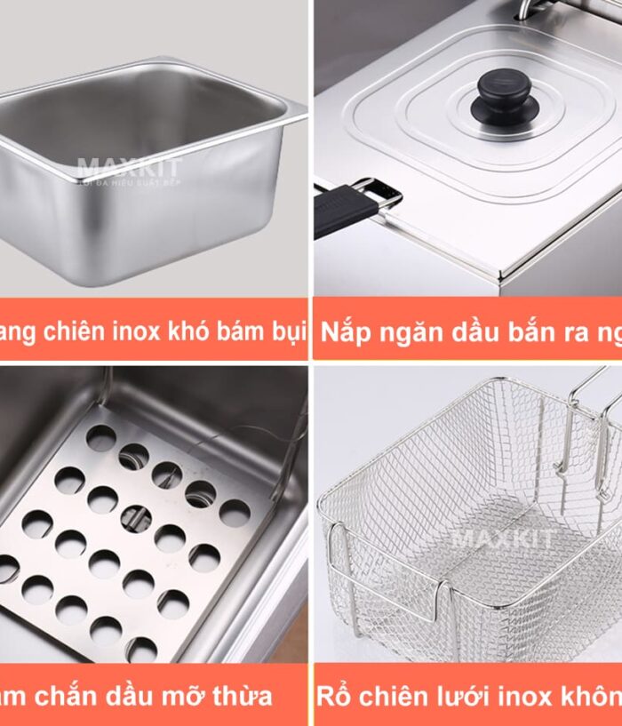 Bếp chiên nhúng điện đơn 6L Sunny Y06L 11 Bep chien nhung dien don 6L Sunny Y06L 6