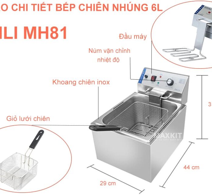 Bep chien nhung dien don 6L YILI MH81 2