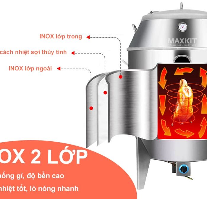 Lo quay vit bang Gas co o kinh 100 3