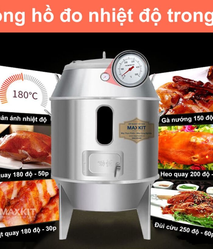 Lo quay vit bang Gas co o kinh 80 1