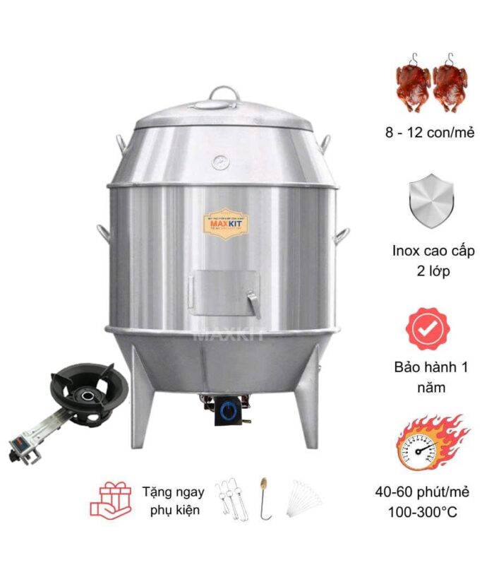 Lò quay vịt bằng gas 80