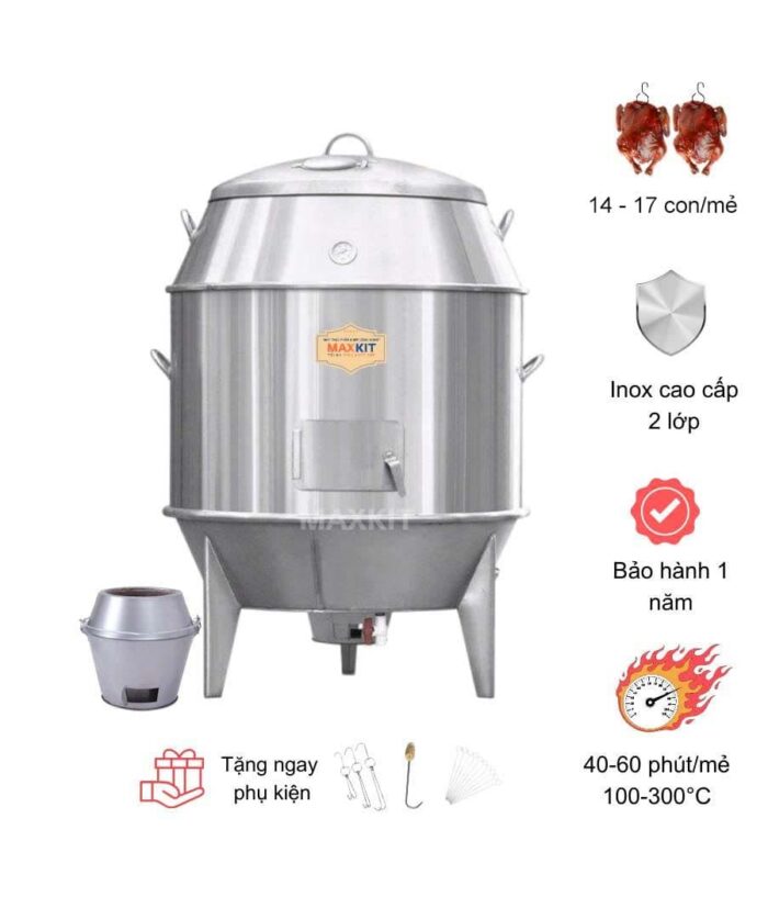 Lò quay vịt bằng than 100