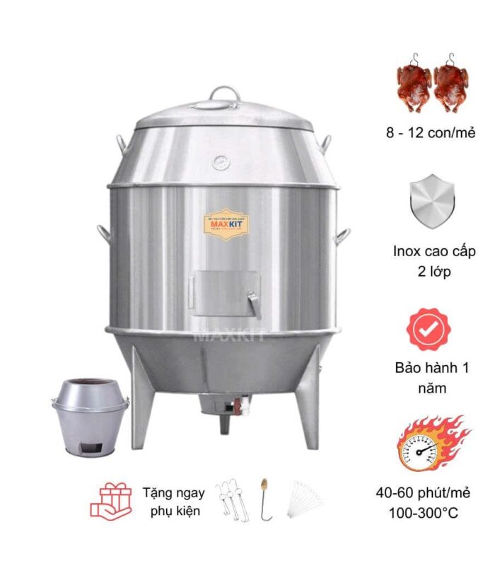 Lò quay vịt bằng than 80