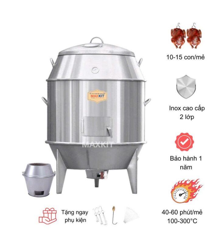 Lò quay vịt bằng than 90