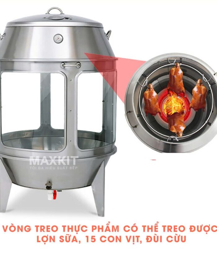 Lo quay vit kinh bang Gas 80 3