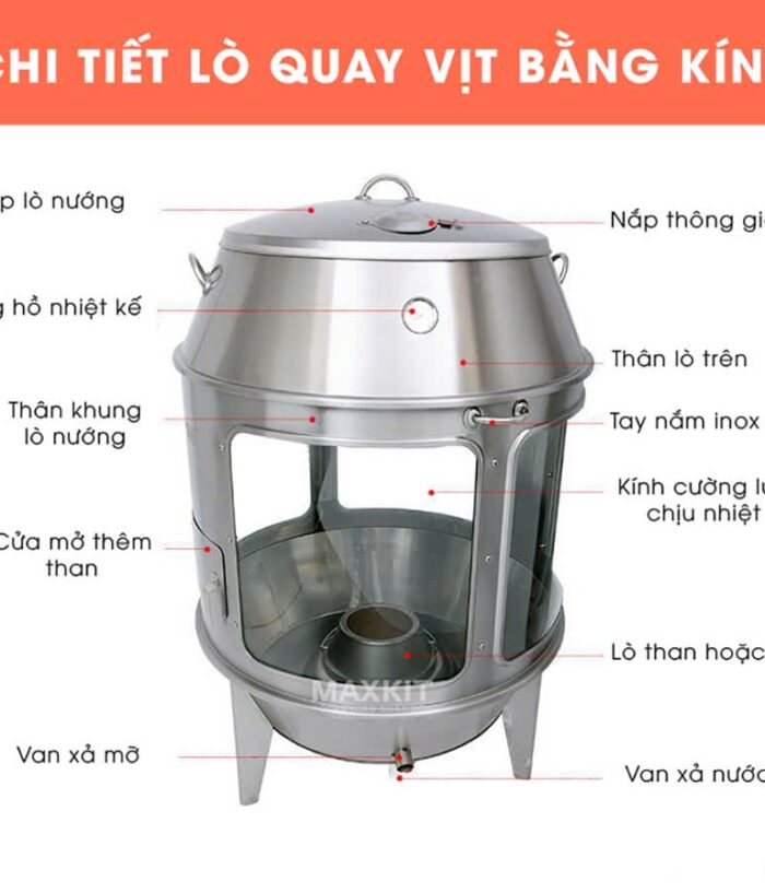 Lo quay vit kinh bang Gas 80 4
