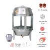 Lò quay vịt bằng Than cửa kính 90