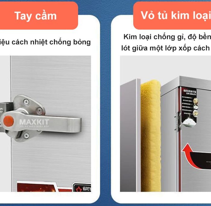 Tu nau com 10 khay dung gas 1