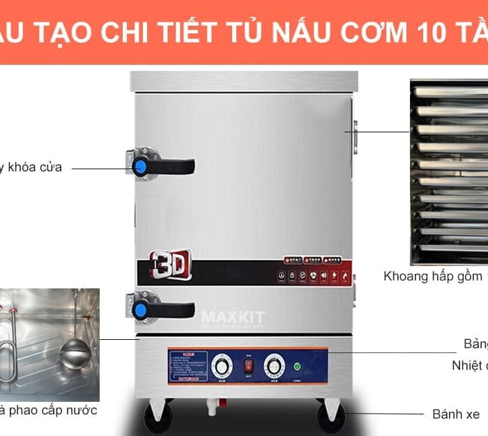 Tu nau com 10 khay dung gas 6