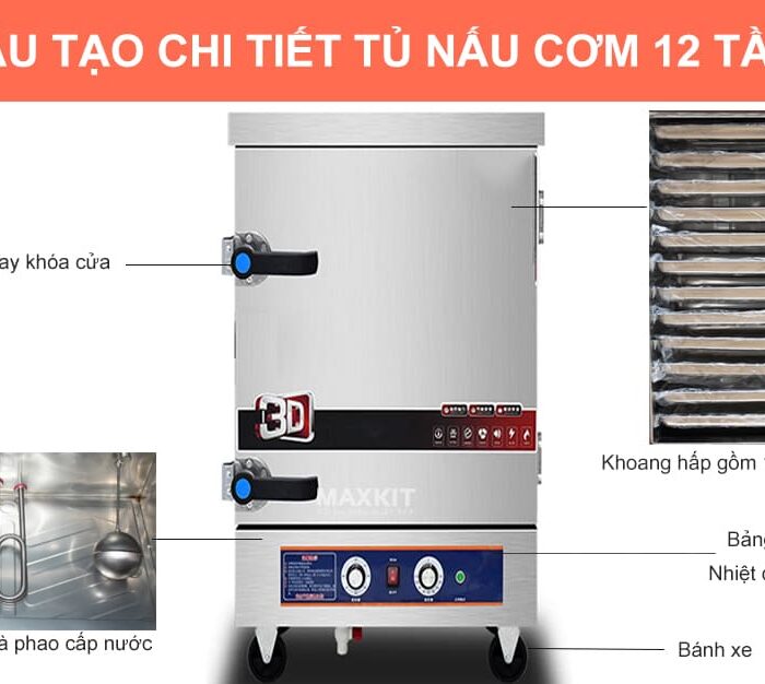Tu nau com 12 khay dung dien 2