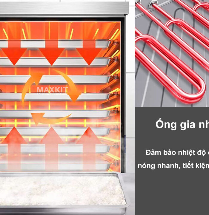 Tu nau com 12 khay dung gas 1