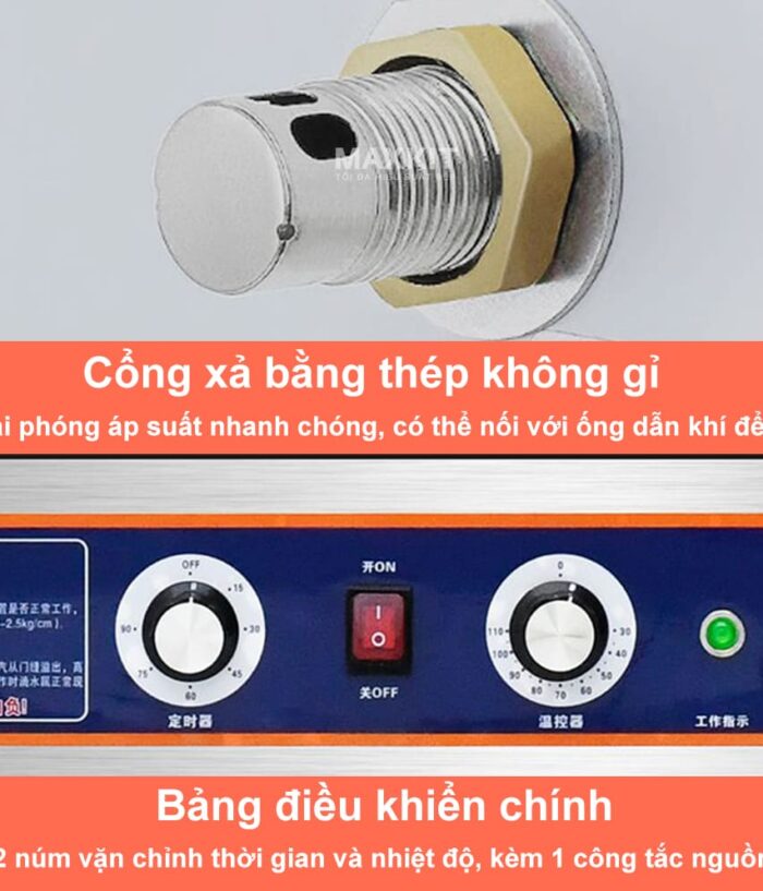 Tủ nấu cơm 6 khay dùng gas 10 Tu nau com 6 khay dung gas 2