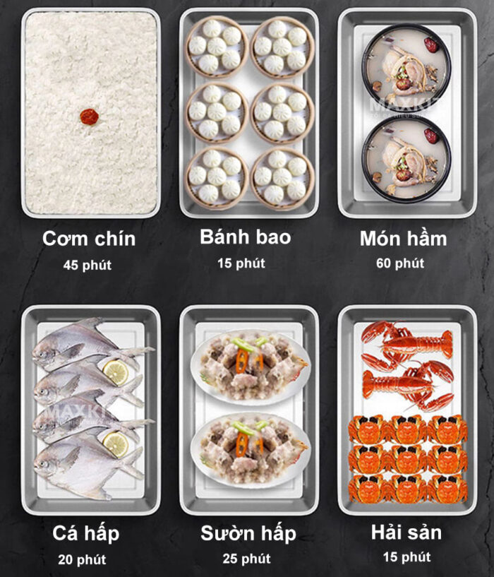 Tu nau com 8 khay dung gas 1