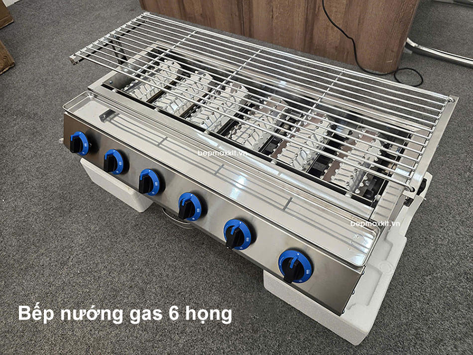 Bếp nướng hàu, hải sản bằng gas phù hợp với các quán ăn nhỏ và vừa